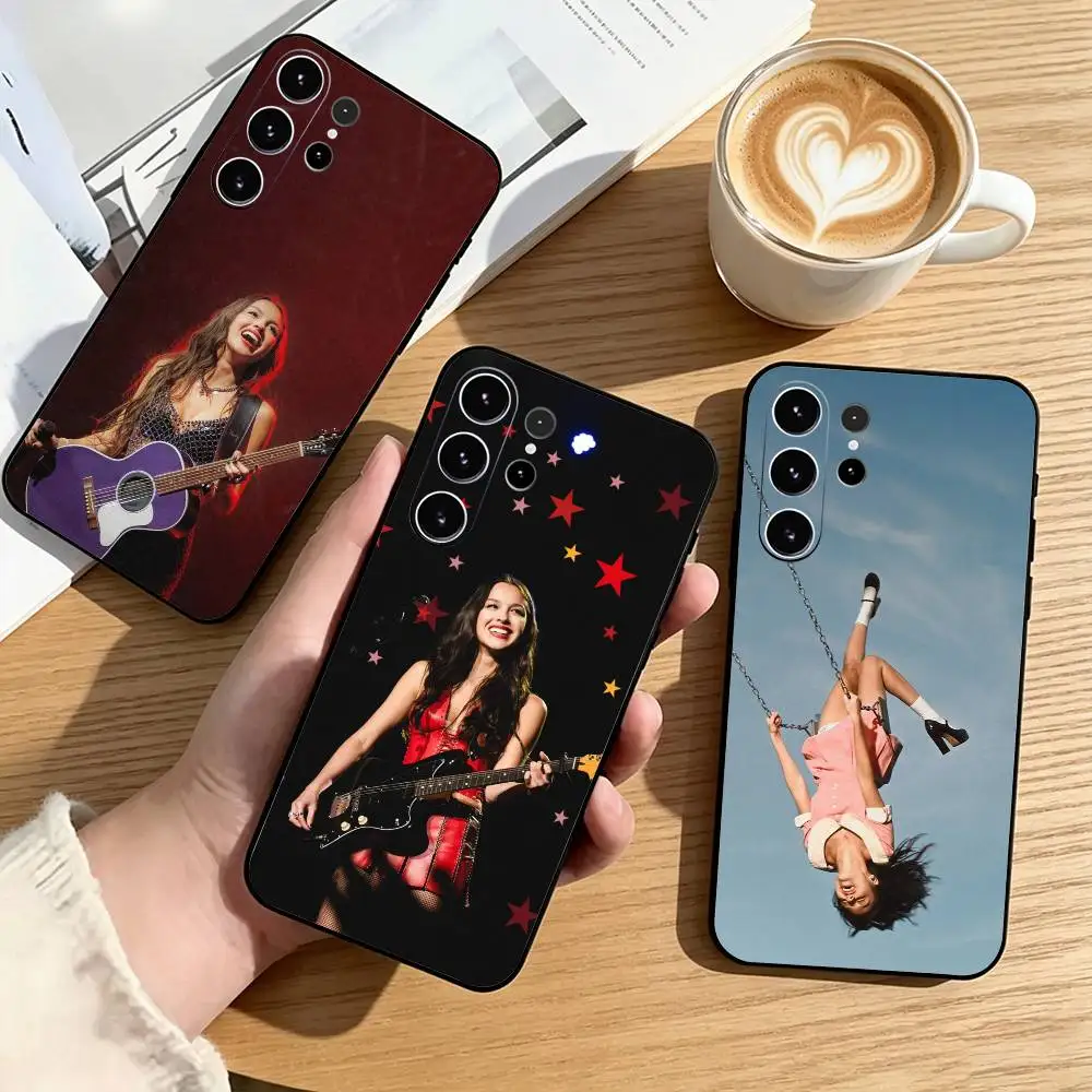 O-Olivia Rodrigo-O SOUR  Phone Case For Samsung S25,S24,S21,S22,S23,S30,Ultra,S20,Plus,Fe,Soft Silicone Black