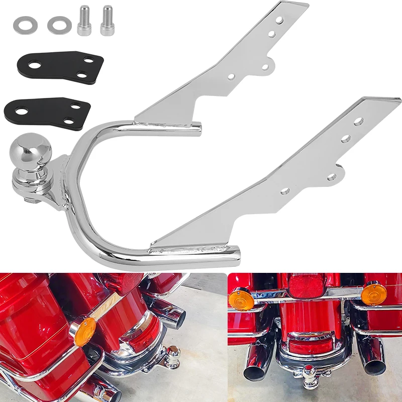 

Motorcycle Trailer Hitch Carrier Tow Dolly Hauler Hitch Rack For Harley Touring Electra Street Tour Glide Road King 1880-2008