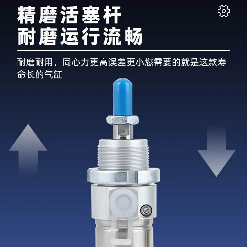 HLH cylinder DSNU round mini stainless steel air pneumatic cylinder DSNU-40-125-P-A DSNU40-25-PPV-A DSNU-40-50-P-A