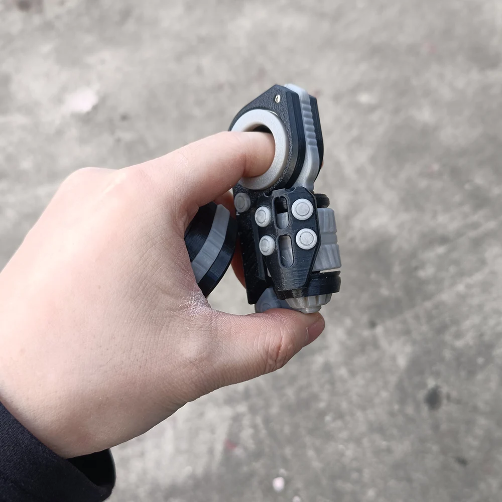 Sinian 3D Printed Ratchet Fidget Spinner Slider - A sensory toy for relieving ADHD, improving focus, and reducing stress.