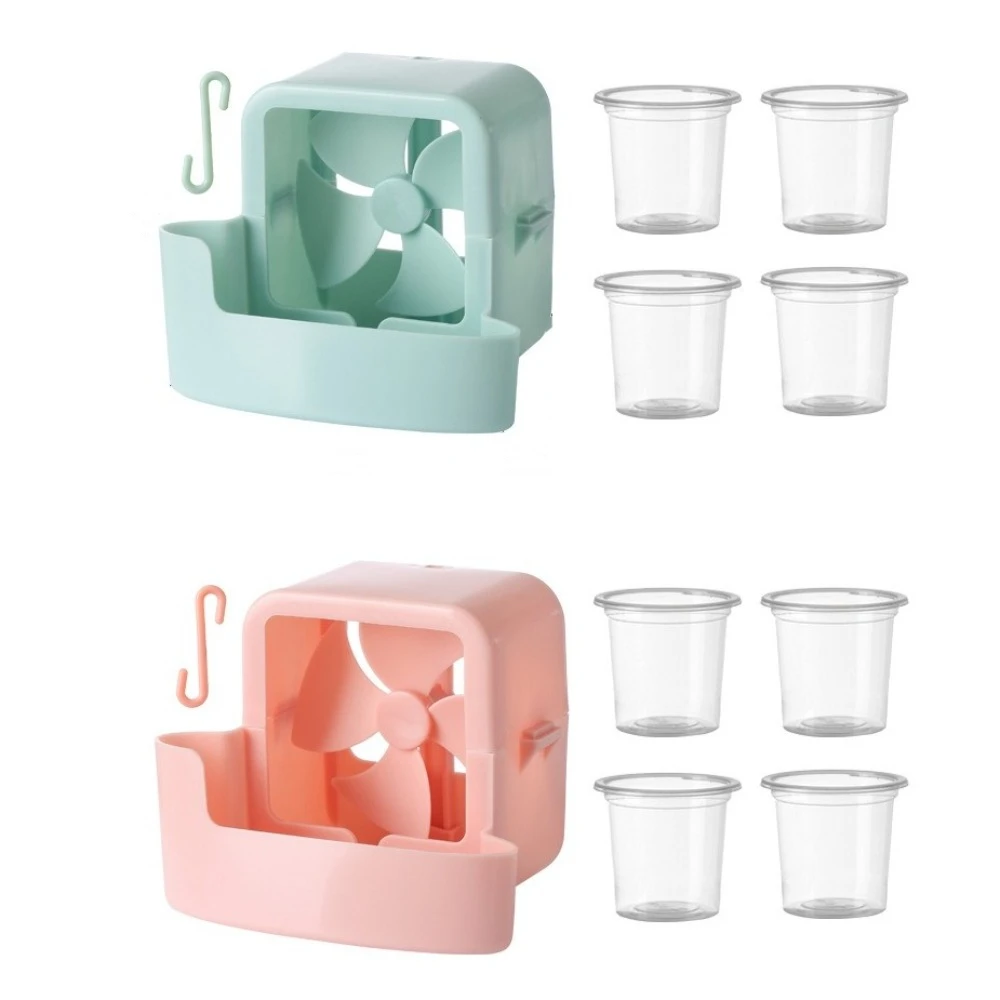 1Set Hanging Fan Cooling Tool Add Ice Cubes Quick Cooling Fan Cooling Accessories Portable Reusable Fan Tool Set Floor Fan
