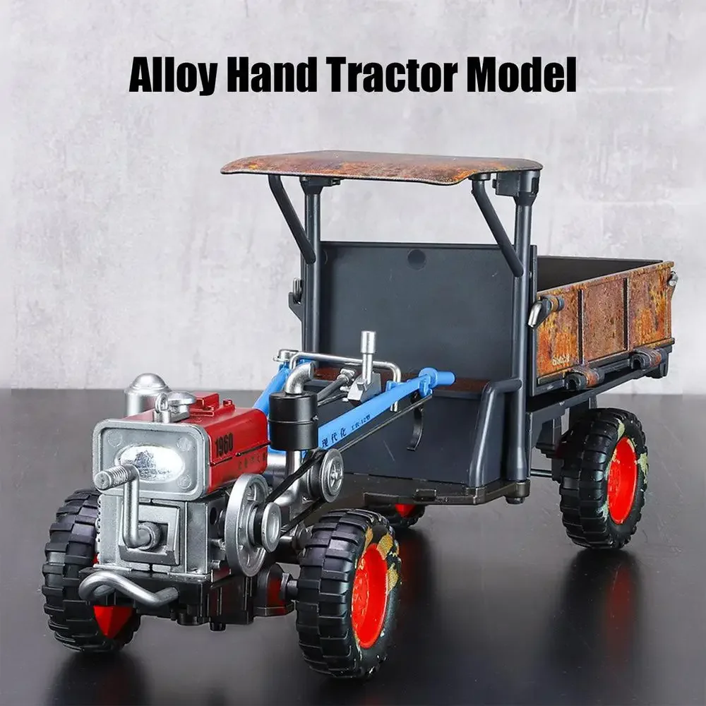 Walking Tractor Car Alloy Toys Model Metal Diecasts Truck Vehicles Models Retro Vintage Tractor Cars for Boy Birthday Gifts