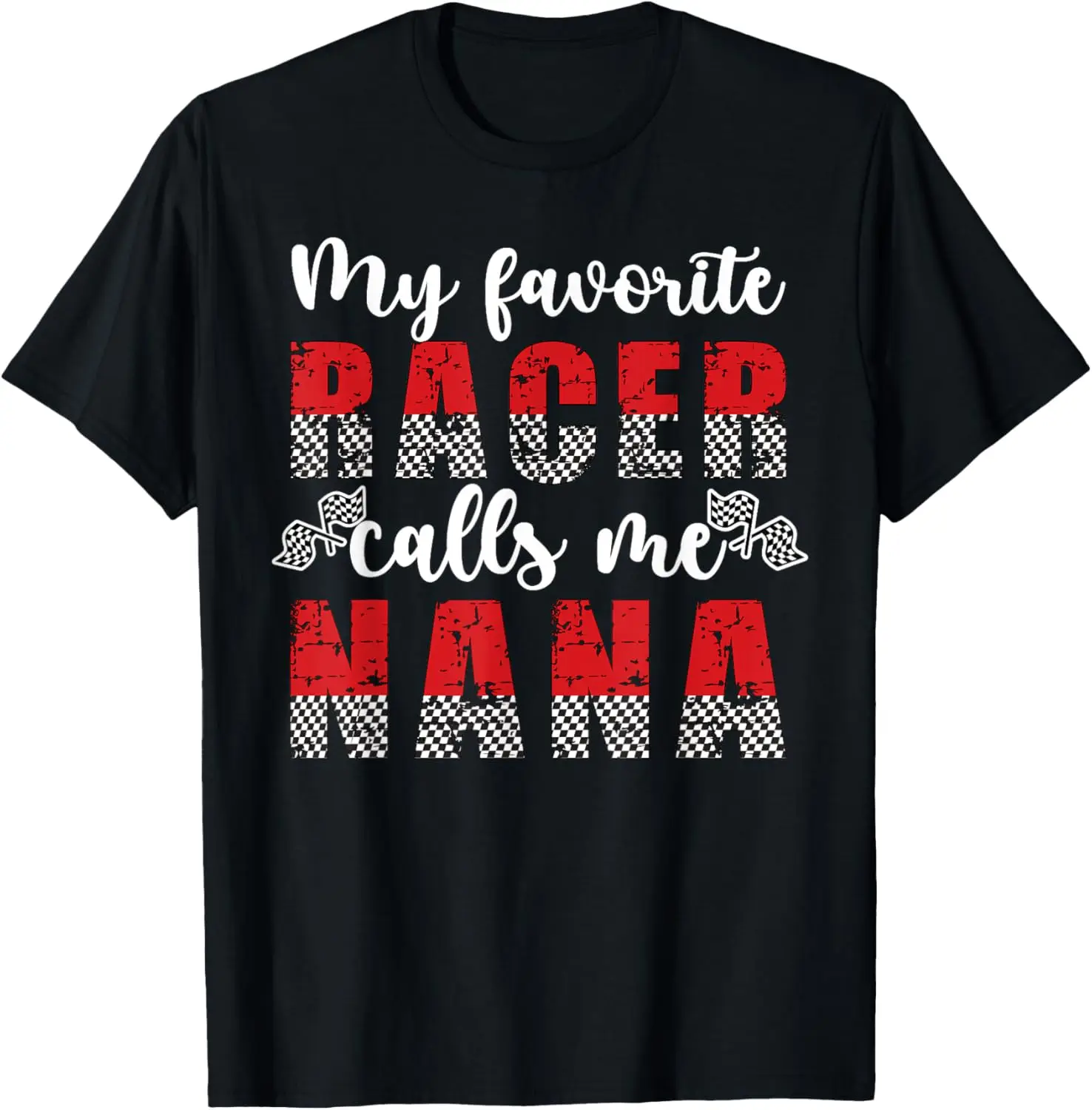 

Футболка «Мой любимый гонщик зовет меня Nana Race Nana Grandma»