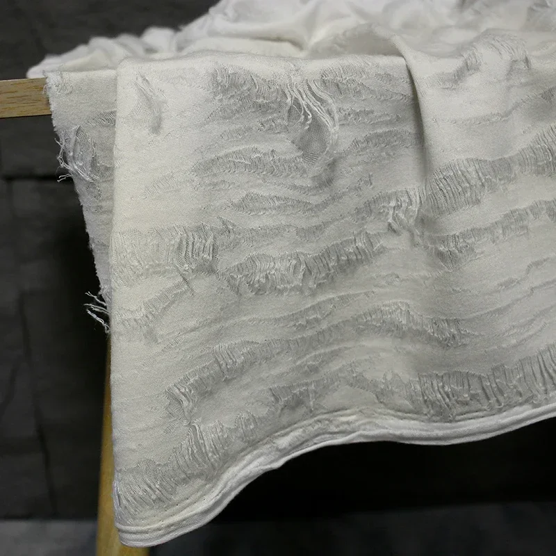 الإبداعية تمتد محبوك النسيج راجلان الملمس لينة المعاد تدويرها سترة سترة الجاكار هان الملابس مصمم الأقمشة