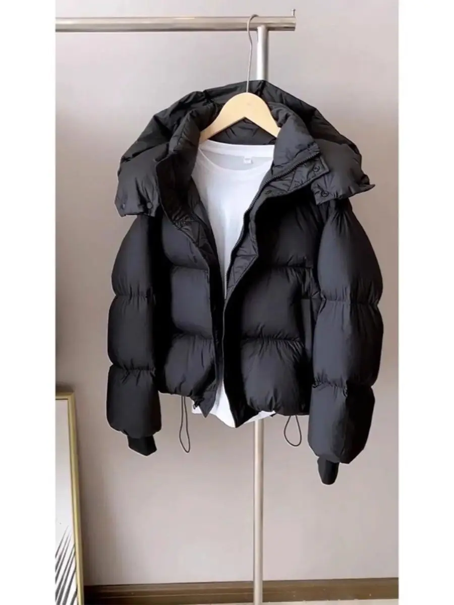 2024 early autumn new women\'s fashion long-sleeved warm jacket hooded laminated cotton jacket LX203