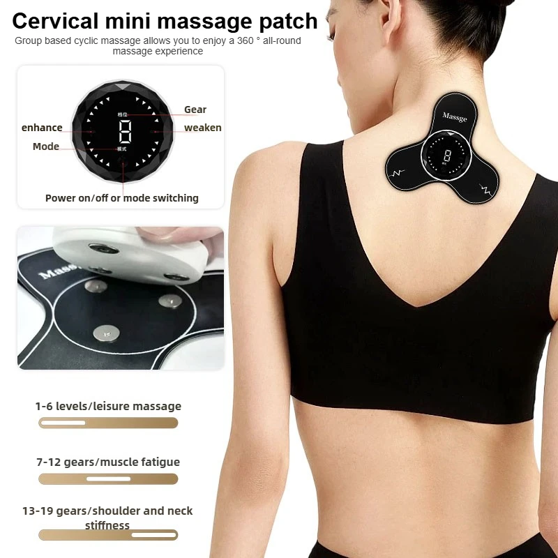 ذكي EMS الدورة الدموية الصغيرة آلة تدليك اللياقة البدنية المنزل الكهربائية ميريديان نبض الكتف والرقبة تدليك التصحيح #1