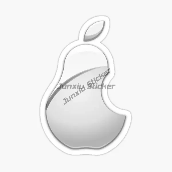 Creative Apple Pear Logo PVC Waterproof Stickers for Covered Scratch Decorate Car Room Wall Van Truck Table Decal Accessories