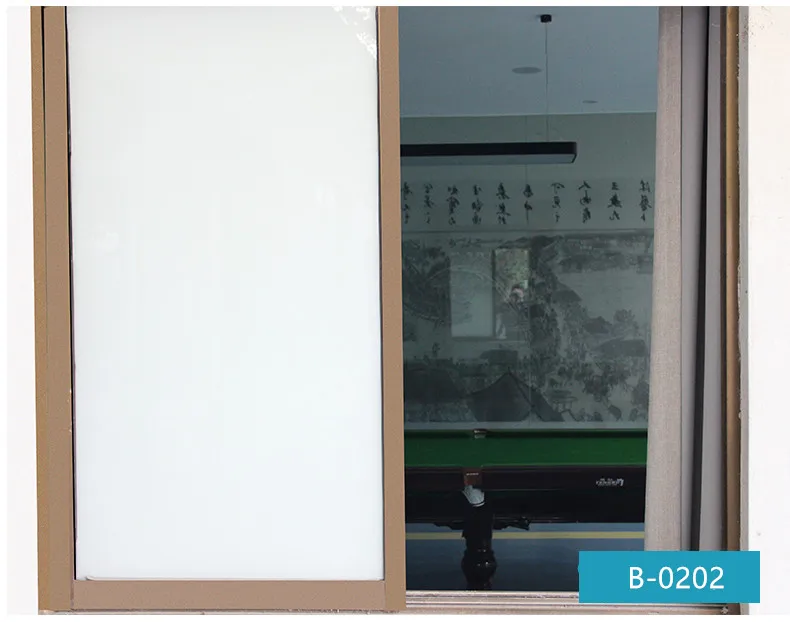 1.52X30M White building house decorative window tint Frosted privacy glass film/opaque white glass film B-0202