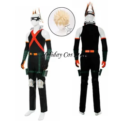 Bakugou Katsuki Cosplay Costume Golden Wig Anime Adult Costume Women Men Halloween Carnival Role Play Party Outfit Props