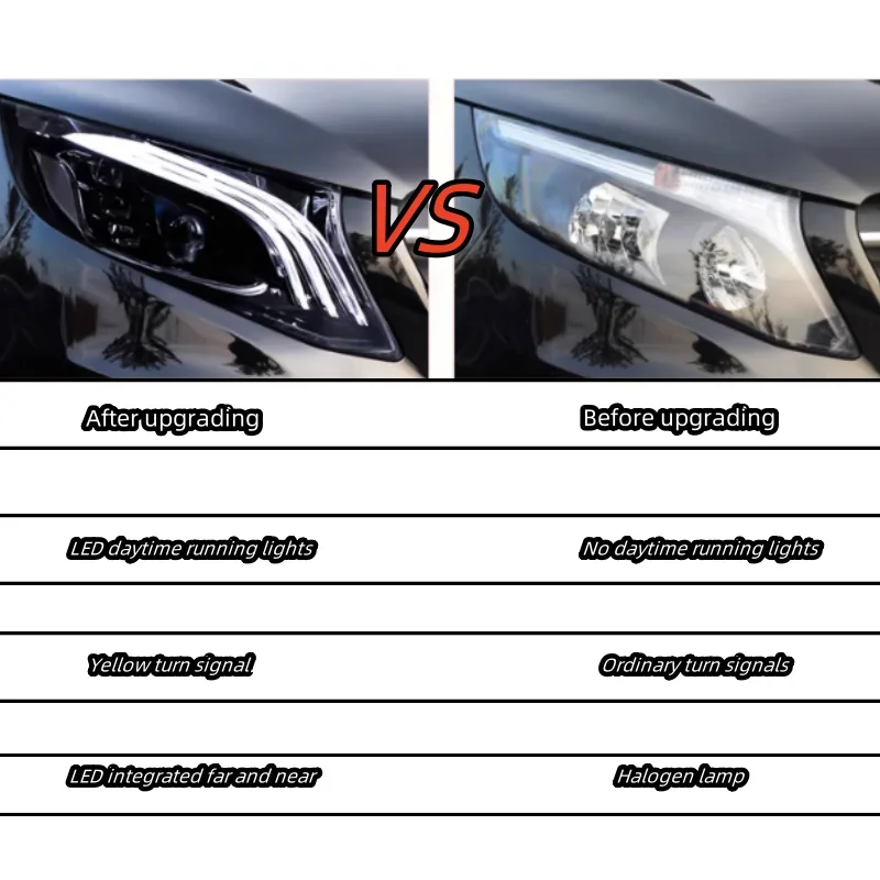 

Фара ATGSA подходит для модернизированного модели Maybach Mercedes Benz Vito W447/V260.