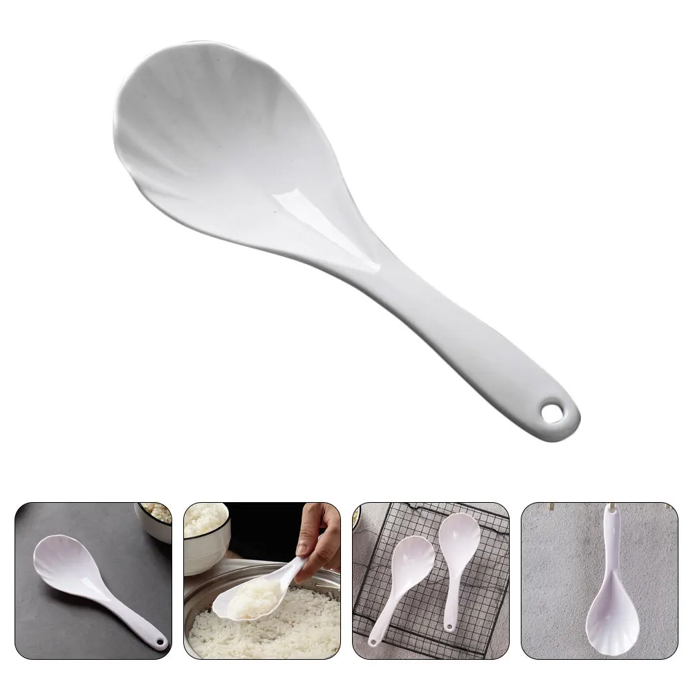 

2pcs Electric Rice Cooker Spoon Kitchen Rice Spatula Non-Stick Wear-Resistant Reusable Plastic Scooper Lightweight