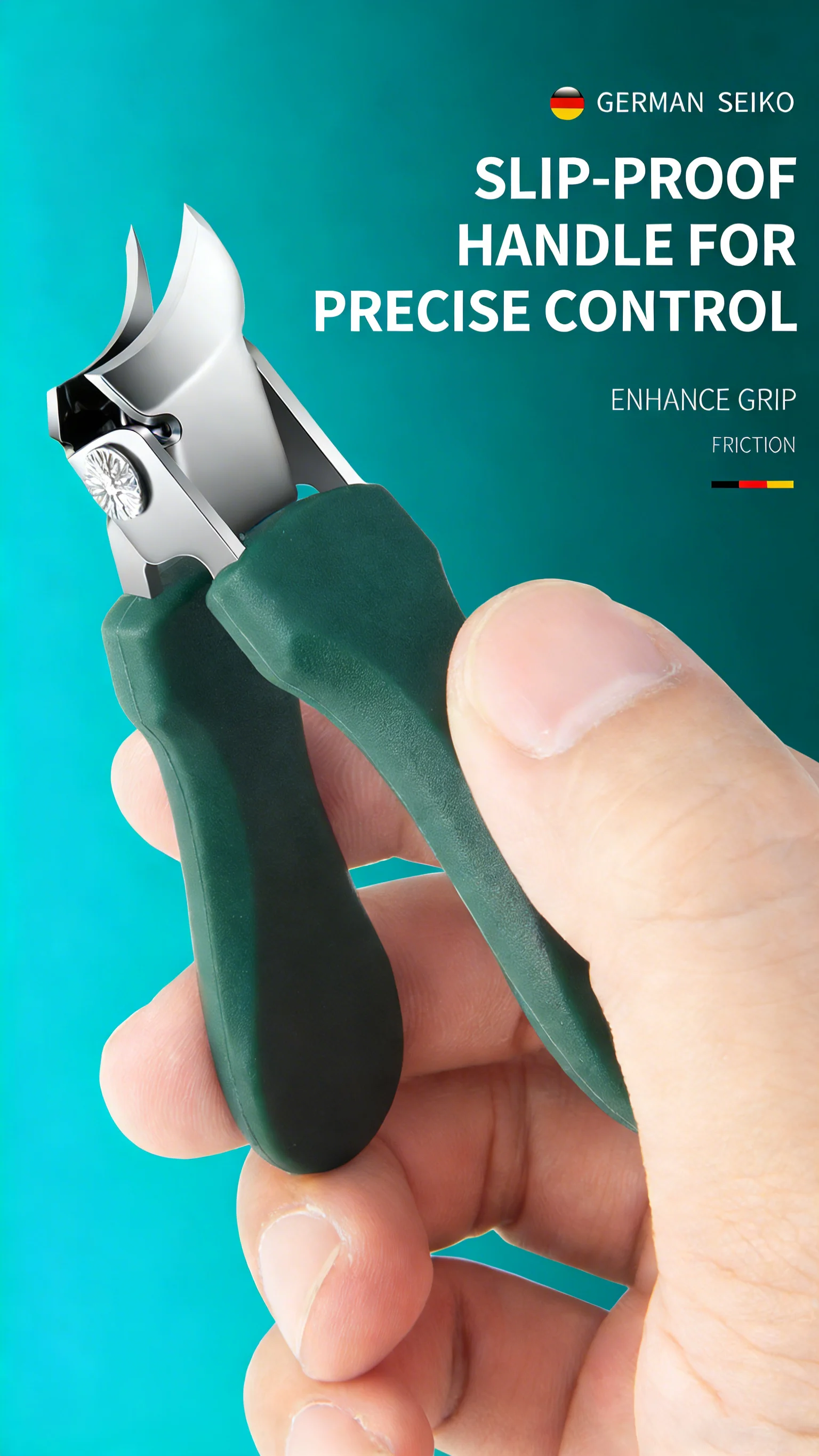 Großer Nagelknipser für dicke und harte Zehennägel, robuster, professioneller Nagelknipser