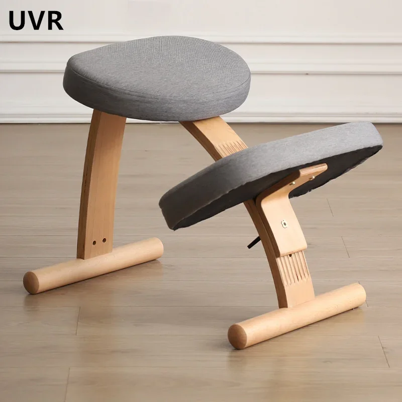 UVR Computer Game Chair for Home Use Children Study Chair Solid Wood Lift Chair Kneeling Chair Bedroom Ergonomic Office Chair