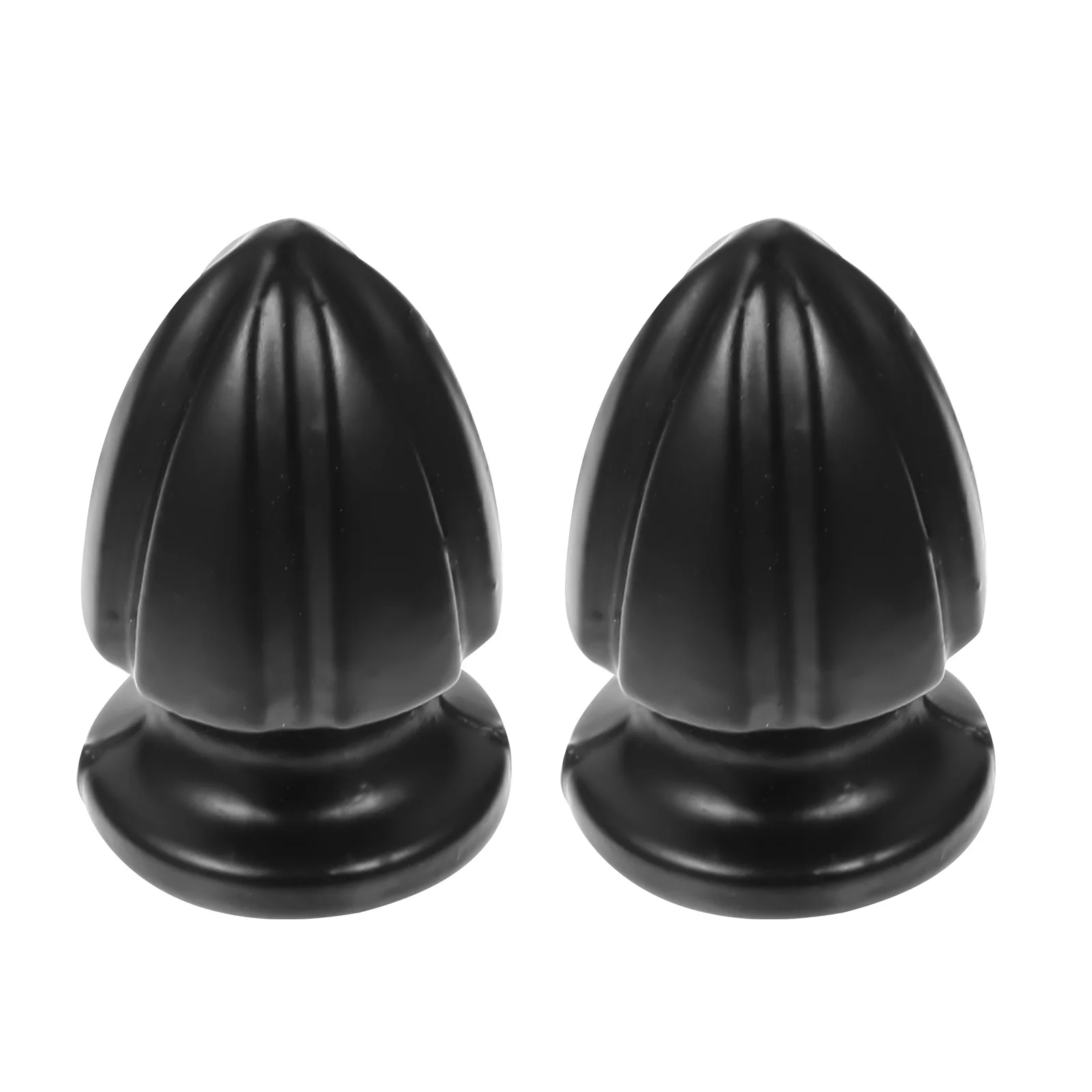 

2 Pcs Horn Frame Decorative Head Knob Finial Lamp Shade Lampshade Zinc Alloy Finials Decoration Accessory