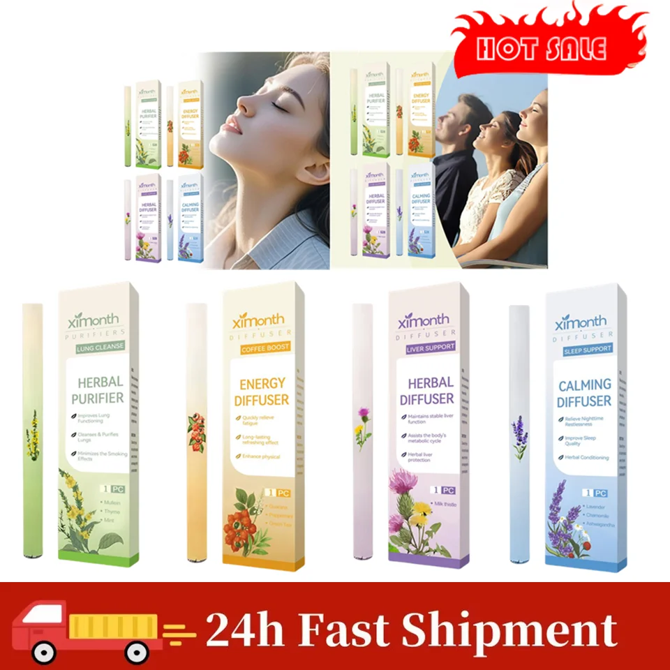 

Herbal Lung Purifier Protect Liver Cleansing Stick Relieve Driving Fatigue Drowsiness Refreshing Mint Essential Energy Pen