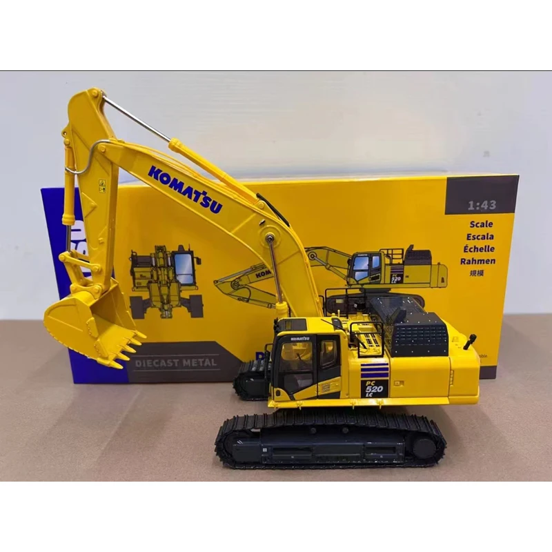 1:43 Komatsu PC520 LC-11M0 Hydraulic Excavator Model with Metal