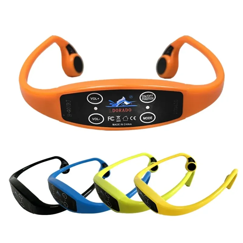 Real Time Swimming Training H907 Waterproof Bone Conduction Headset Swim Coaching Receiver