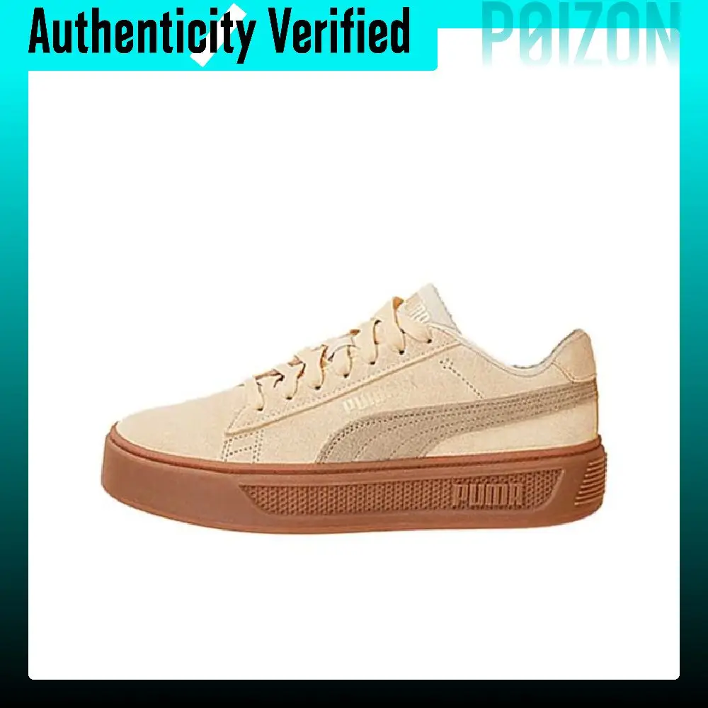 PUMA Smash Platform V3 Textile, Split Cow Leather Low top Skateboard Shoes Women's 391942-07