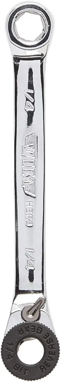 

Double Ended 1/4" Hex Bit Ratchet with Quick-Disk and 48-Tooth Gear