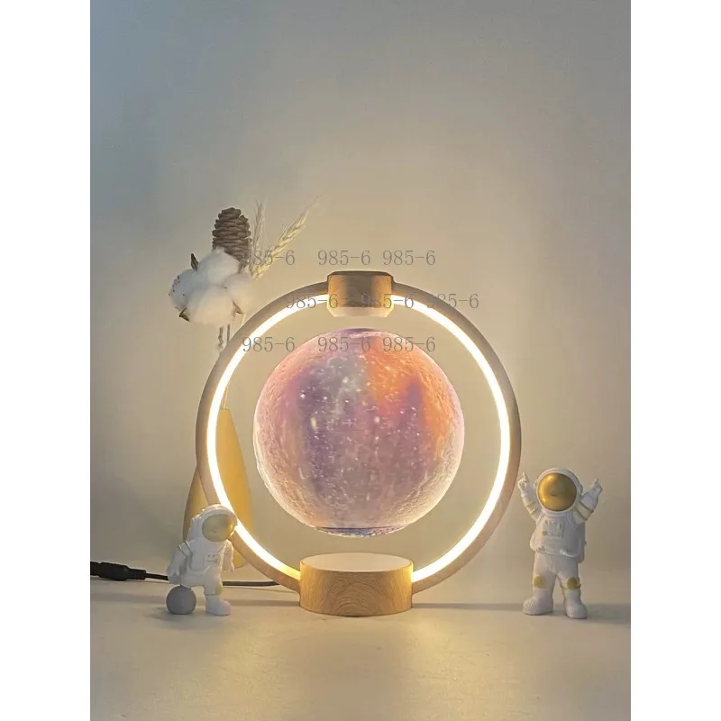 Magnetic Levitation Moon Light Wireless Bluetooth Speaker Bedside Lamp