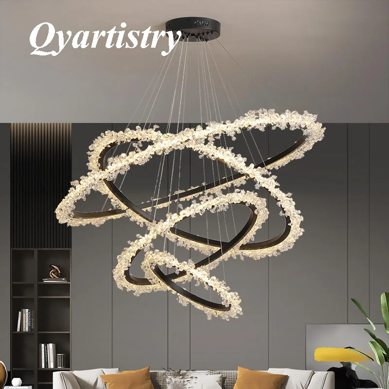 Modern Living Room Crystal Chandeliers Ceiling Luxury Chandelier Lights Room Pendant lamp Dining room Decorative hanging light