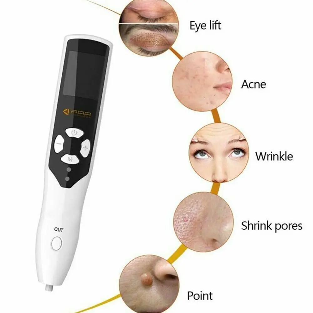 USB قابل لإعادة الشحن تجديد شباب الجلد بالأوزون شد الوجه ، قلم بلازما با لإزالة الشامة والبقع الداكنة ، شد الجفن ، الأحدث ،>>