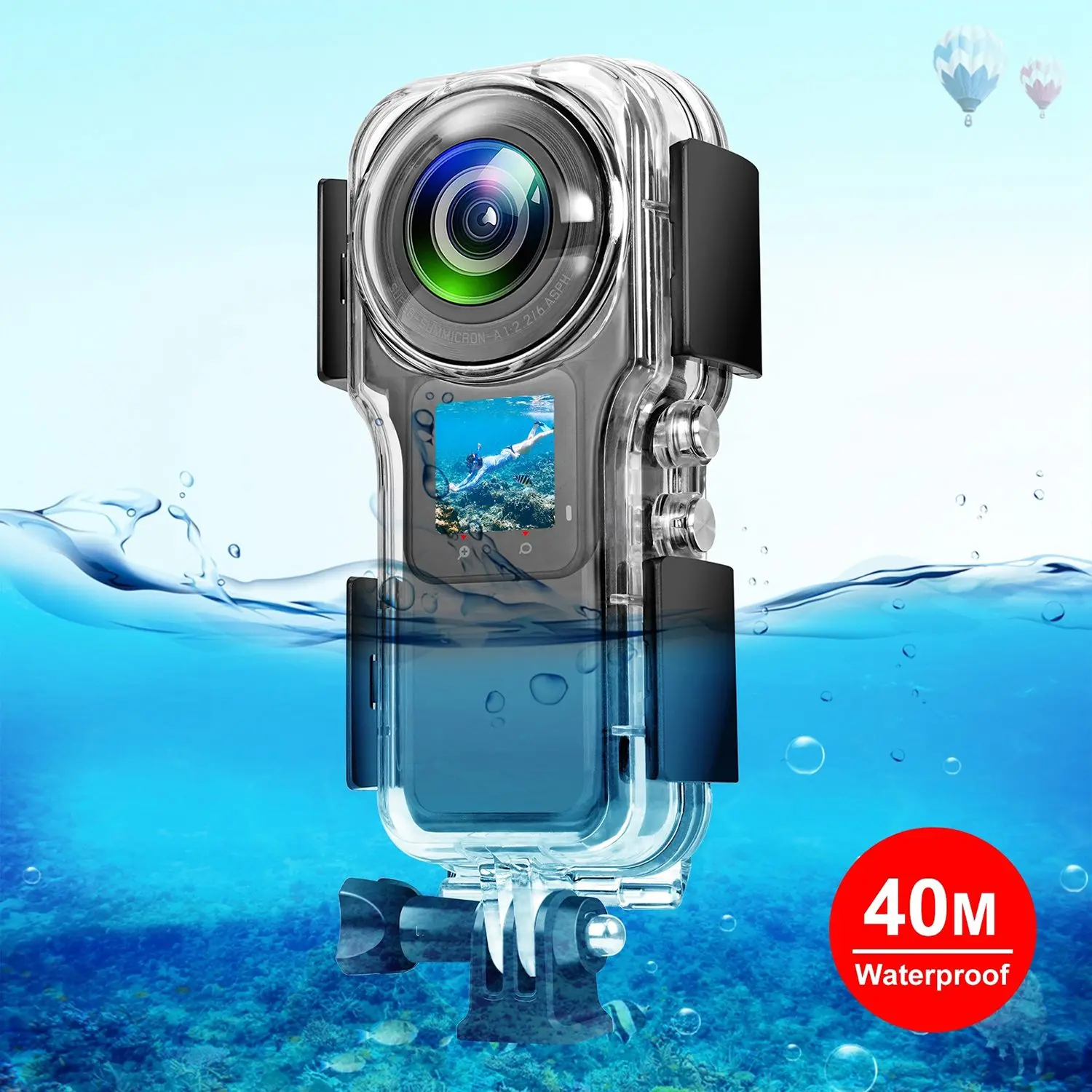 

Underwater Waterproof Housing Case for Insta360 One RS 1-Inch 360 Action Camera Protective Case Accessories