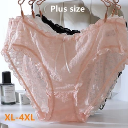 Sexy lingerie Women Underwear Lace ropa interor para mujeres Cute Simple Plus Size Briefs Girl panties calzones para mujer new