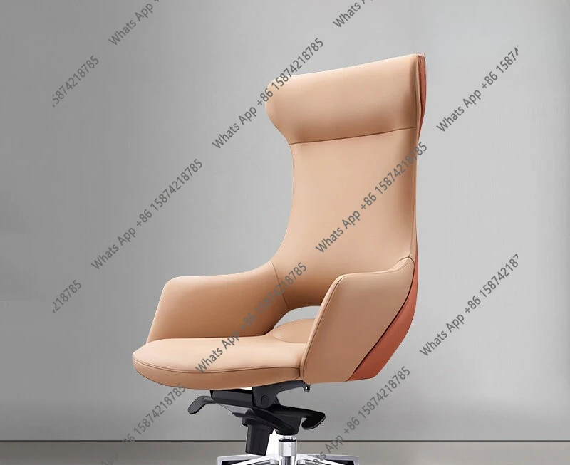 Office furniture light luxury boss chair simple modern leather comfortable waist support sedentary and not tired class chair