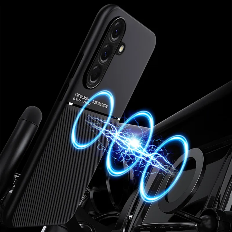 Shockproof Case For Samsung Galaxy A17 A07 A06 4G A26 A24 A23 A25 5G A22 A21 A20 A30 A31 Magnetic Car Holder Leather Silicone view 6