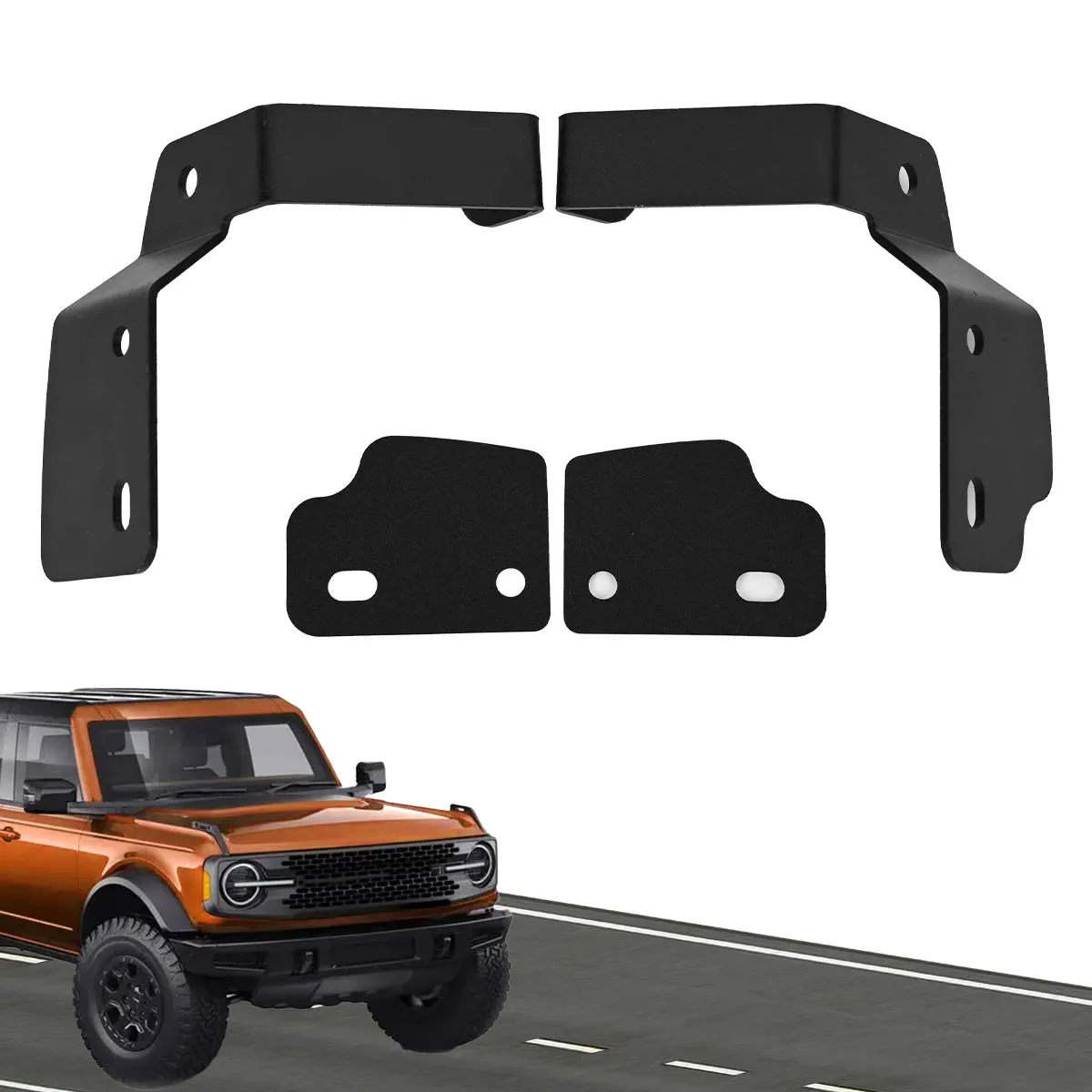 

2pcs Car Mounting Brackets Mount Holder Dual LED Driving Light Accessories for Ford for Bronco 2/4 Door 2021 2022 2023 2024