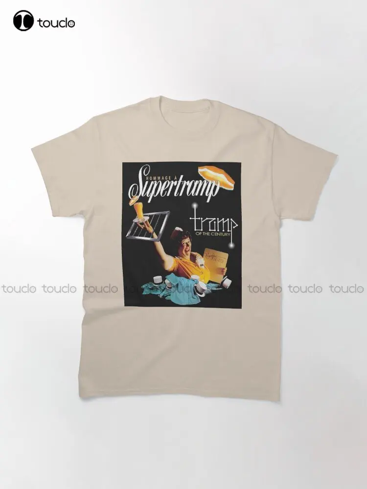 Supertramp Design - Logo Classic T-Shirt Custom Aldult Teen Unisex Digital Printing Tee Shirts Funny Art Streetwear Cartoon Tee