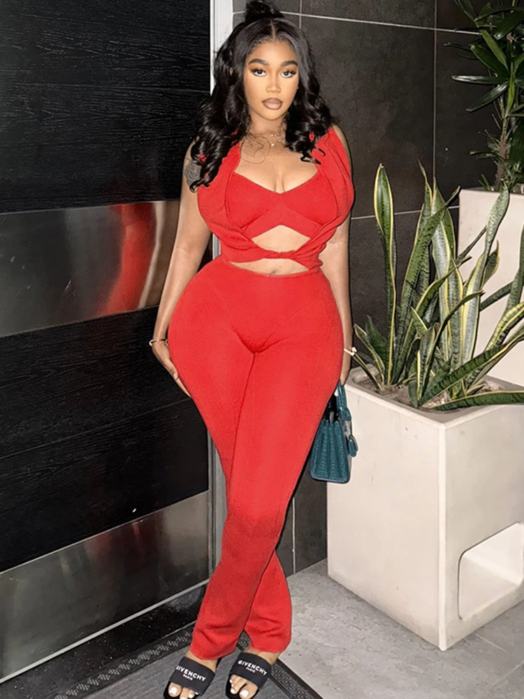 Nibber Stylish Women Three-Piece Set Casual Sleeveless Vest+Mini Waistcoat+Tight Trousers Solid Daily matching Elegant Suits