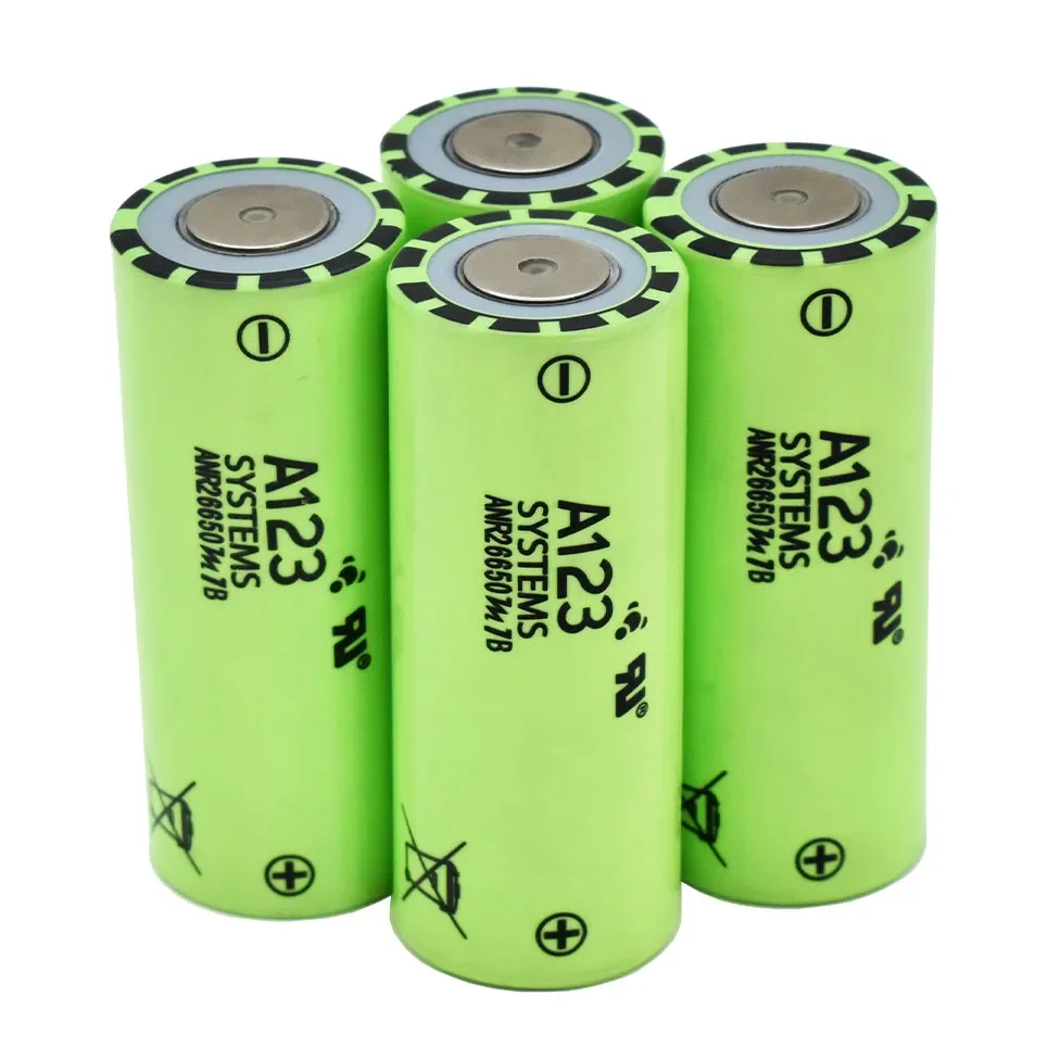 Newest A123 26650 Rechargeable Battery M1B 26650 2500mah 70a 3.7v Li-ion High Discharge