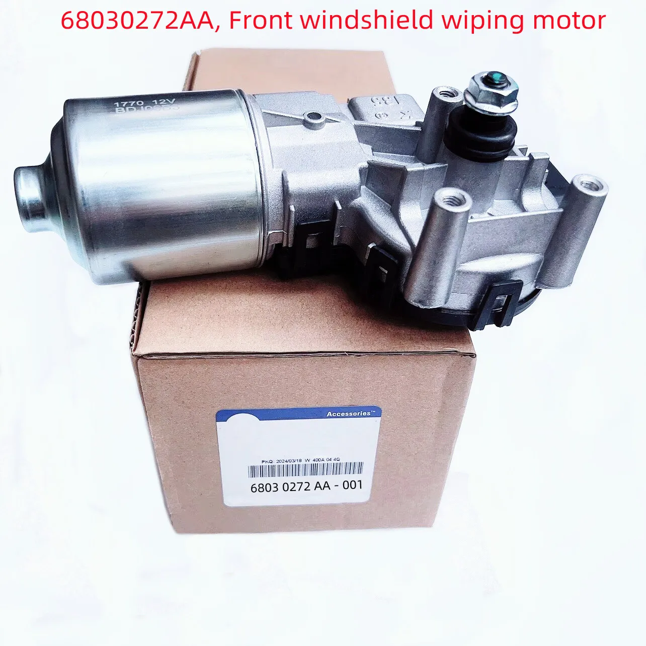 WAP02 Front Windshield Wiper Motor, 68030272AA, Suitable For: Journey, JC,2009-2023