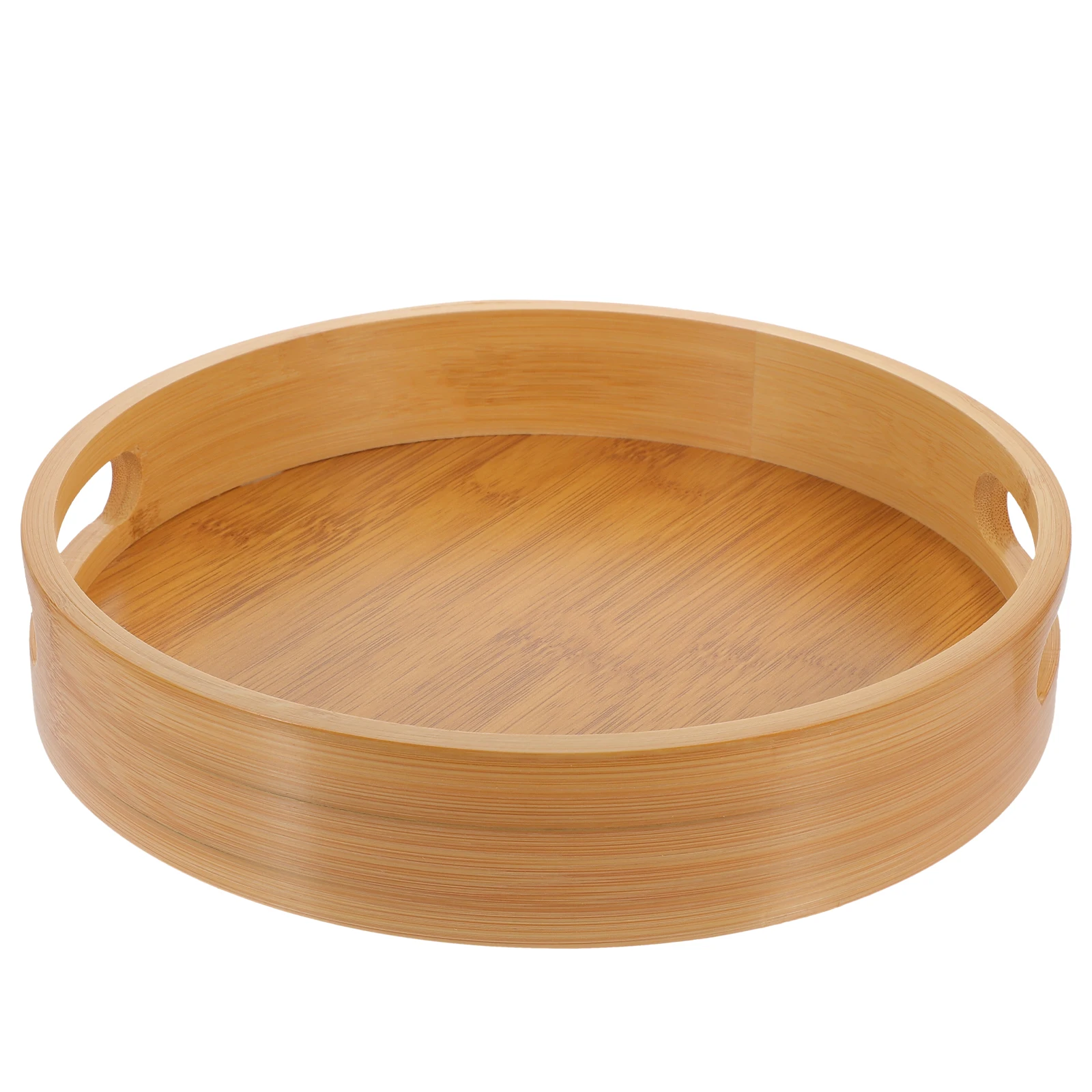 

Bamboo Tea Round Round Bamboo Tray 001 Small Practical Serving Tray for Tea Snacks Fruits Storage Safe Kitchen Use