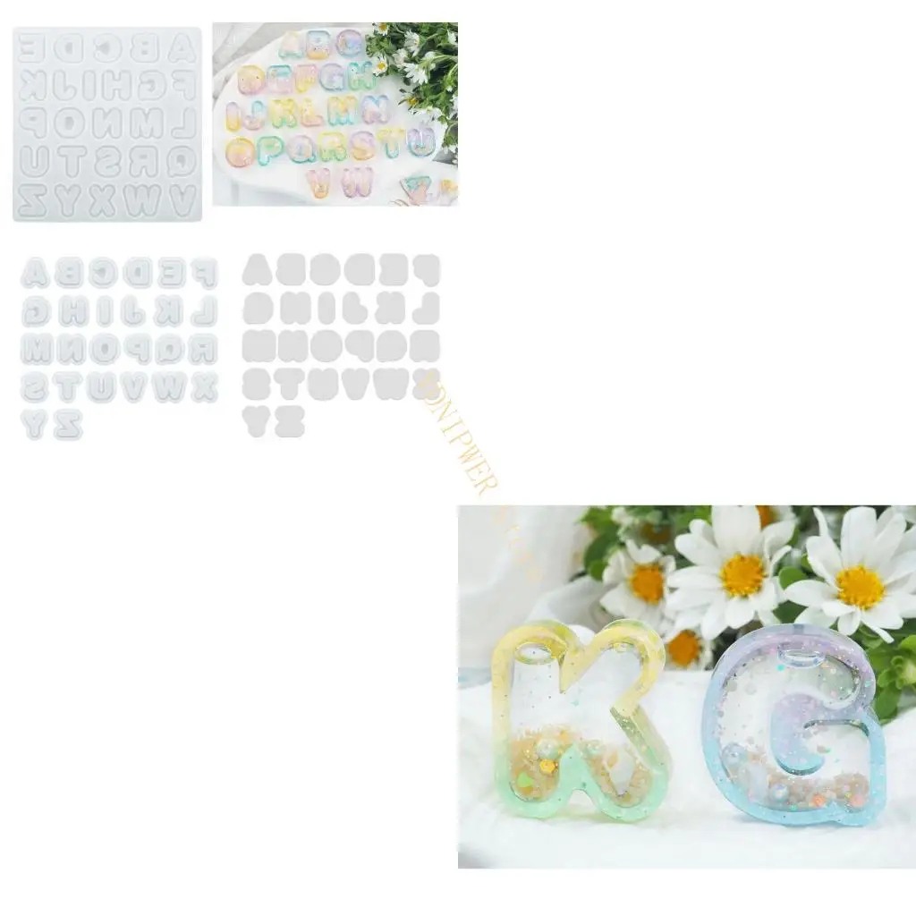 

Letter Silicone Mold DIY Jewelry Pendant Tools Keychain Mold D08E