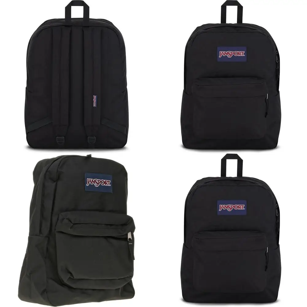 

Прочный и легкий премиальный рюкзак с основным отделением и передним карманом-органайзером, черный