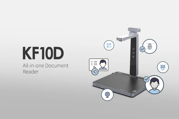 Scanner per documenti portatile Scanner per fotocamera HD ad alta velocità con OCR per scansione di contratti di passaporto con carta d'identità digitale per ufficio