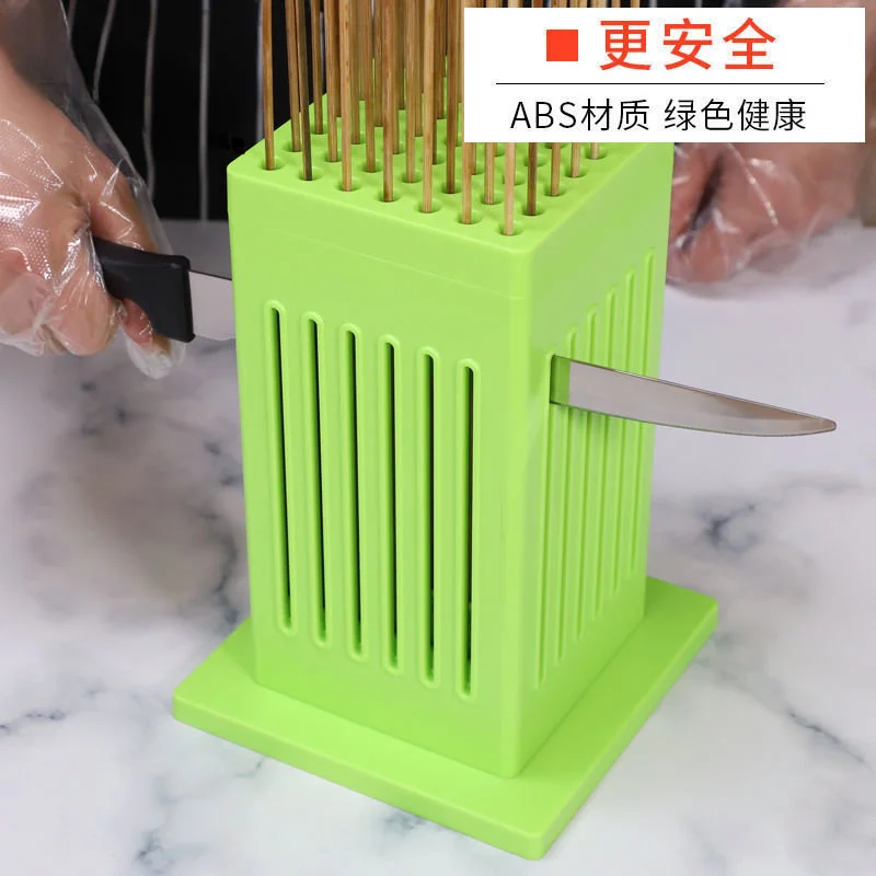 BBQ Meat Skewer Maker Wear  String Lamb s Machine 49 Holes  Tools Tofu   Grill Barbecue Accessories