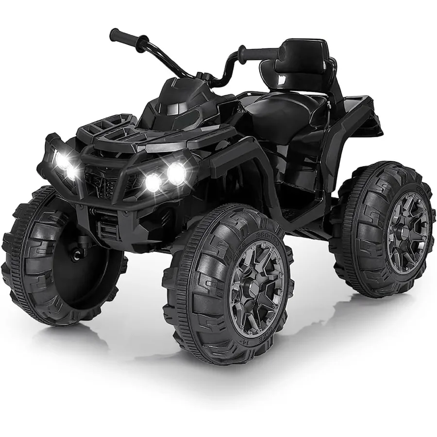 

24V Kids Ride on ATV 4 Wheelers for 3-5 Years Old with Music Player, Kids Ride on Cars, Black