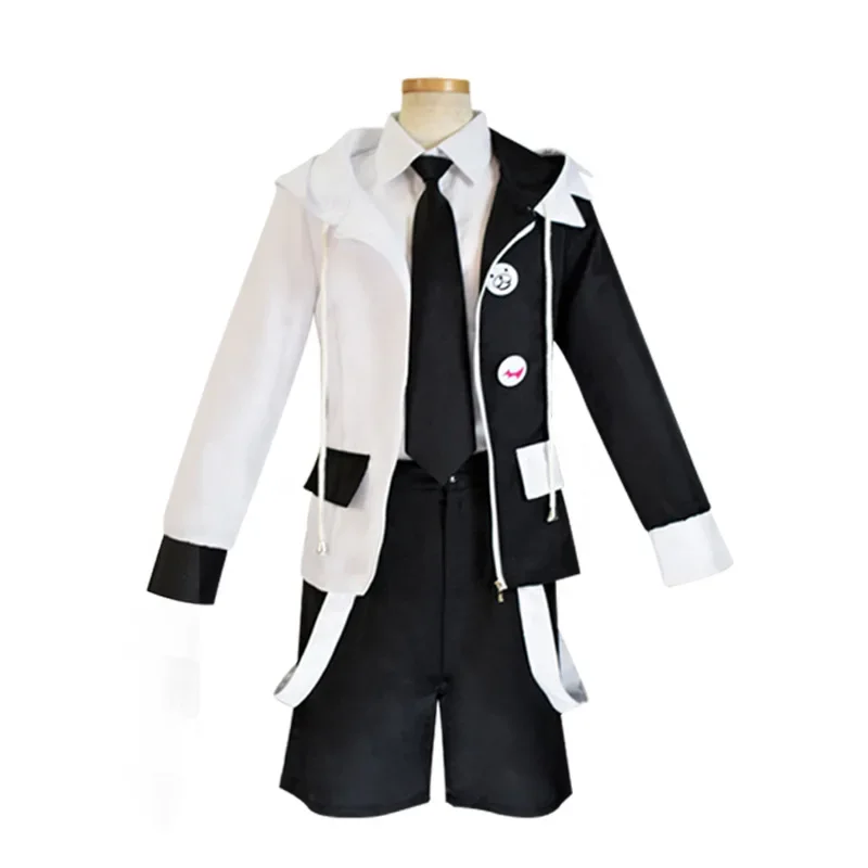 Anime Danganronpa V3: Killing Harmony Monokuma Cosplay Costume Unisex Outfits Monokuma Personification Suits with Wigs