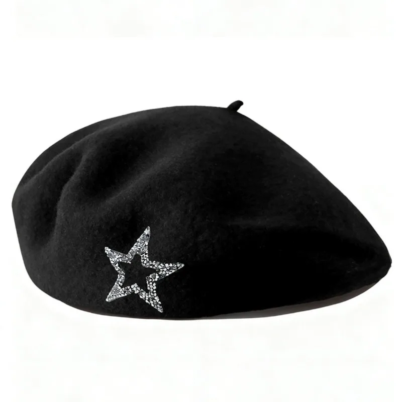 قبعة على شكل نجمة خماسية بلون سادة، رائعة ودافئة، متعددة الاستخدامات وعملية