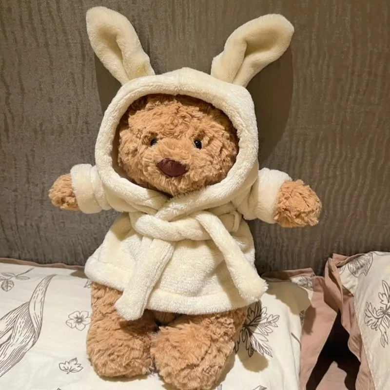 

26cm Barcelona Spot Bear Jelly Bathrobe Stuffed Animal Doll Cute Soothing Companion For Children Idol Festival Gift