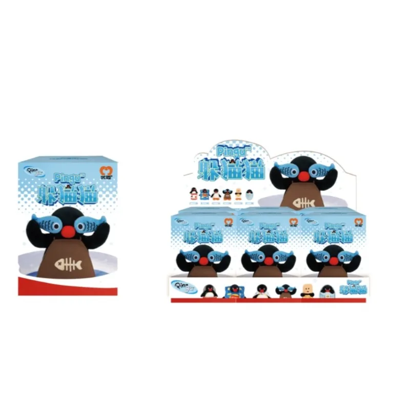 

Популярная коллекционная плюшевая игрушка-пингвин Youmai Pingu Hide & Seek в закрытой упаковке, милый мультяшный пингвин для украшения сумки, очаровательный подарок для друзей, подвеска-шарм.