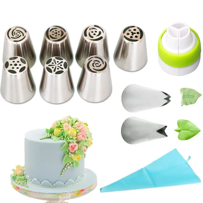 Russian Tulip Icing Rose Pastry Nozzles Cake Decorating Tools Flower Icing Piping Nozzle Cream Cupcake Tips Baking Accessories