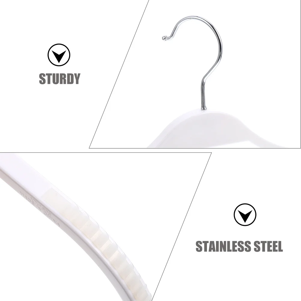 

12Pcs Nonslip Heavy Duty Plastic Clothes Hangers Coat Organizer for Closet Wardrobe Pants Space Saving Organizer