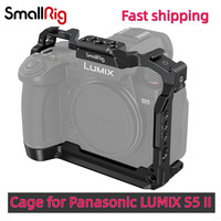 SmallRig Cage for Panasonic LUMIX S5 II Multiple Mounting Points Support Aluminum Cameras Cage Kit for Panasonic LUMIX S5 II