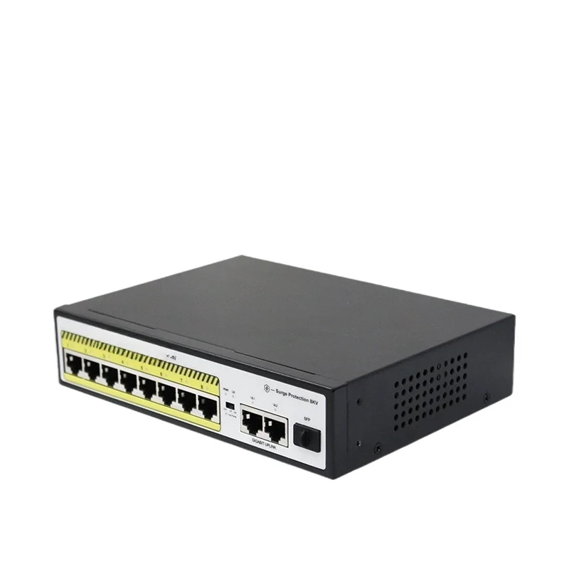

TSW-108-2G-1S-120W industrial grade unmanaged Gigabit POE switch