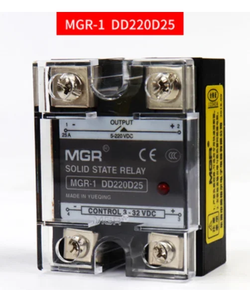 نوعية جيدة 1 قطعة MGR-1 DD220D10 DD220D25 DD220D40 DD220D60 DD220D80 DD220D100 DD220 10A 25A 40A 60A 80A 100A تتابع الحالة الصلبة